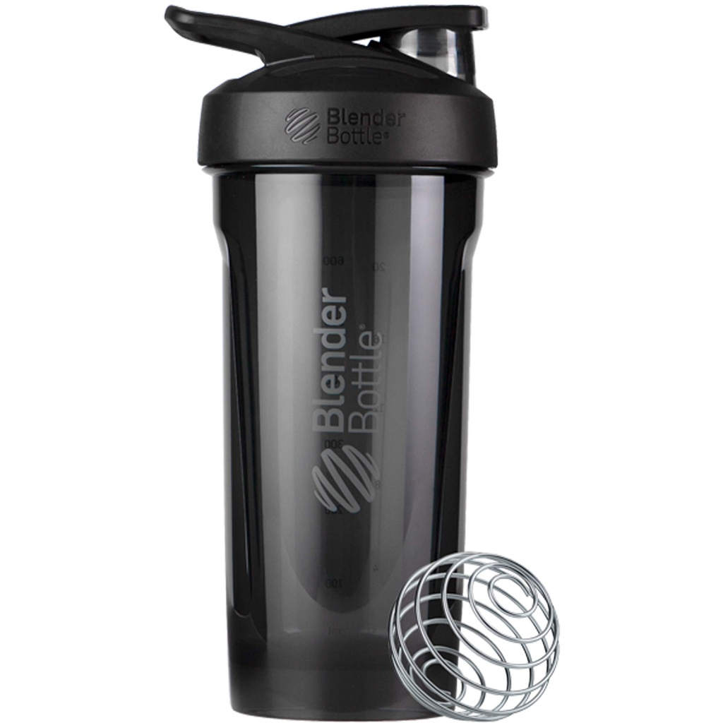 BlenderBottle Strada Tritan Shaker ボトル ととも に locking Lid, 28-Ounce, ブラック