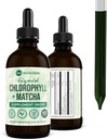 360 Nutrition Matcha Chlorophyll Liquid Drops with L-Theanine, Gluten Free & Vegan Internal Deodorant Supplement, Supports Gut Health, Digestion, Energy, Radiant Skin, Fast Absorption, 60 Servings