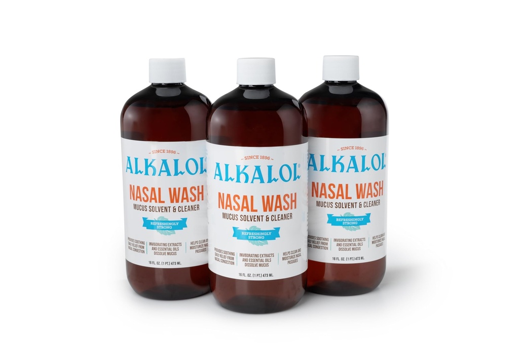 Alkalolの解決の元の鼻の洗浄、16のflのoz (3のパッケージ)
