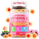 リポソームビタミンC 1000mg + D3 5000IU +亜鉛充填ガミー、フォーレート800mcg Chewableサプリメント、免疫、ヒアルロン酸、VE、美容、エネルギー、全体的な健康、砂糖無料、ナチュラル