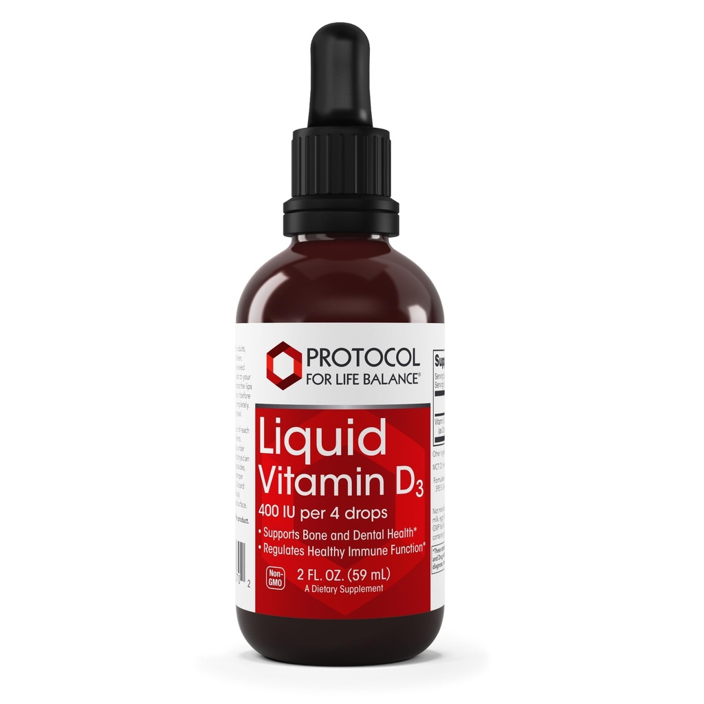 ライフバランスのためのPROTOCOL - 液体ビタミンD-3 - カルシウム吸収、骨および歯科健康をサポートし、低下を簡単に免疫機能 - 2 Fl oz(60 mL)