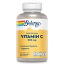 SOLARAYビタミンC 500mg、2ステージタイムリリース - 抗酸化剤と免疫サポートサプリメント - ビタミンCとローズヒップとアセローラ、ビーガン、グルテンフリー、60日間保証、250のサービング、250 VegCaps