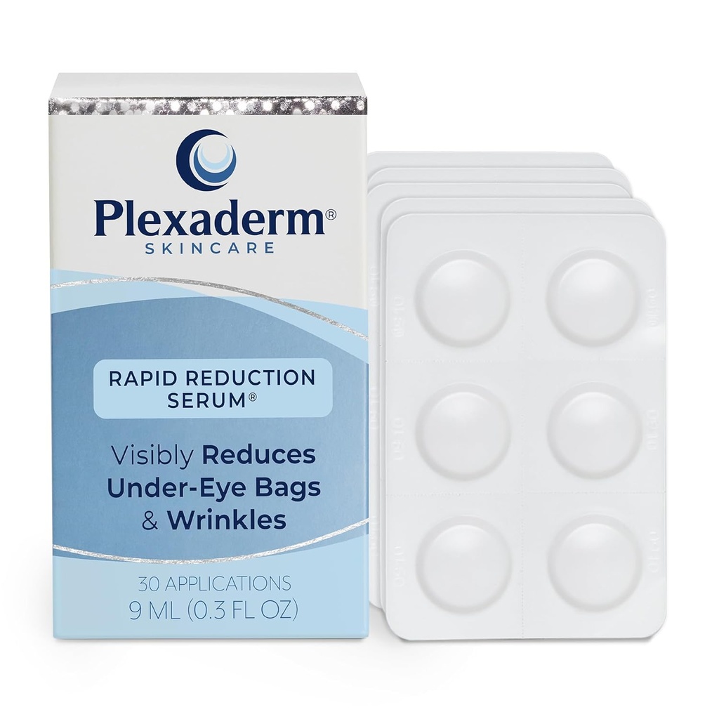 Plexadermの急速な減少の目の血清-視覚的に下アイ・バッグ、しわ、暗い円、良いライン及び額のフィートの即刻、顔のための反老化のしわの除去剤、30の単一の使用のPodを削減して下さい