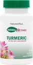 Natures Plus Herbal Actives ターメリック - 400 mg、95% クルクミン、60 ビーガンカプセル - ベジタリアン、グルテンフリー - 60 サービング