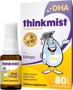 Ddrops | Thinkmist Kids DHAオメガ-3, 80 スプレー - 毎日の液体オメガ-3 サプリメント - 健康的な脳機能/ビジョンをサポートします。 無糖類、非GMO