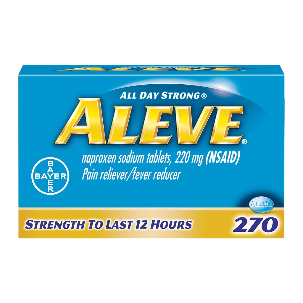 キャップレット、Naproxenナトリウム220mg(NSAID)、痛みリバイバー/フィーバー減速機、#1整形外科医推奨、270カウント