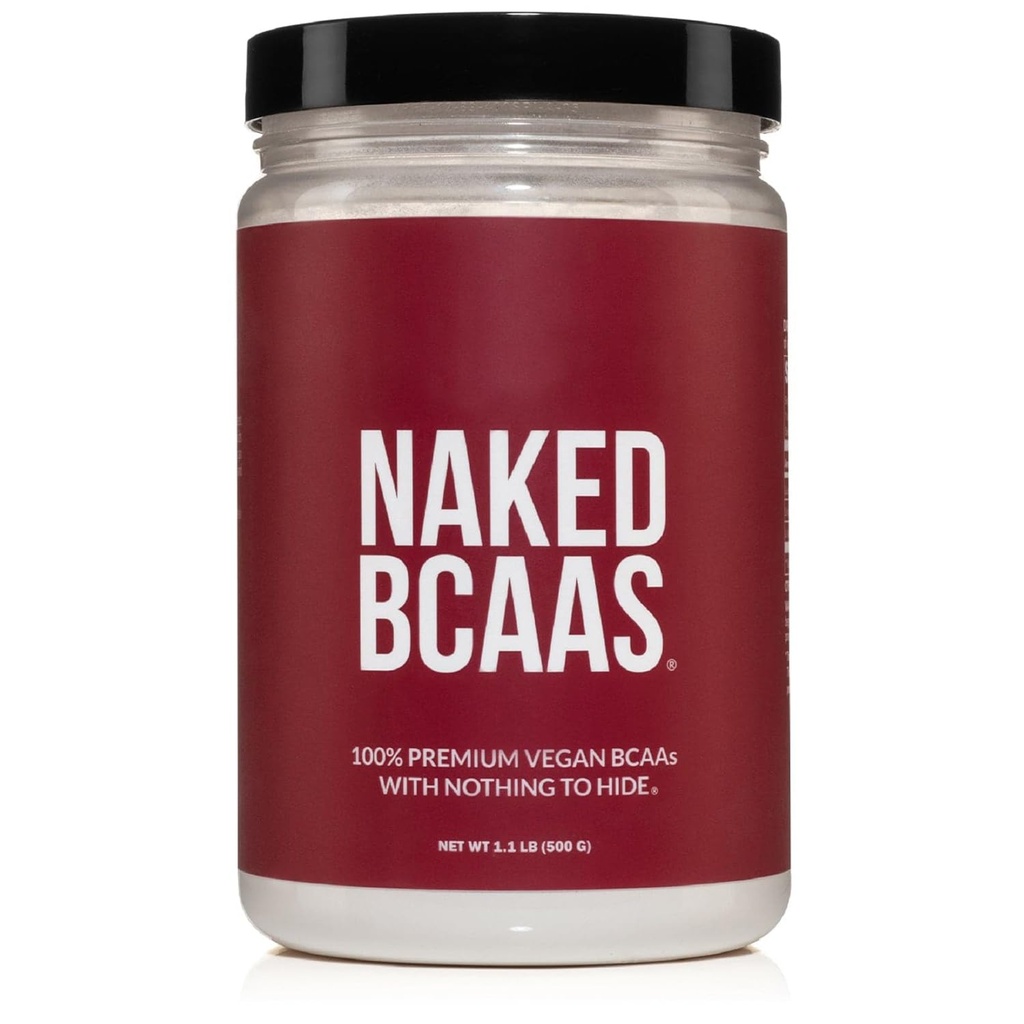 NAKED BCAAsのアミノ酸の粉、唯一の1の原料、純粋な2:1の方式、ビーガンによって不燃させた分岐させた鎖のアミノ酸、即刻化されたすべての自然なBCAAの補足- 500グラム、100のサービング
