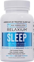 Relaxium Sleep Aid - 大人のためのプロフェッショナルな強みの処方 | 5mg メラトニン、マグネシウム グリシナーテ、Valeest & Ashwagandha | 睡眠サポートのノンハビット | 60 カプセル、30 日の供給