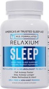 Relaxium Sleep Aid - 大人のためのプロフェッショナルな強みの処方 | 5mg メラトニン、マグネシウム グリシナーテ、Valeest & Ashwagandha | 睡眠サポートのノンハビット | 60 カプセル、30 日の供給