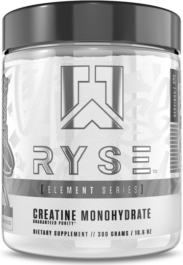 RYSEのクレアチンの Monohydrate の粉-不燃-サポート人の及び女性の細い筋肉成長、強さ、力および耐久性-助けは疲労を減らし、ワークアウトの回復を改良します- 60のサービング