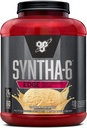 BSN SYNTHA-6 エッジプロテインパウダー、バニラプロテインパウダー、水分解乳、ミセラーカゼイン、ミルクプロテイン隔離、低砂糖、24gプロテイン、バニラミルクセーク、48 サービング