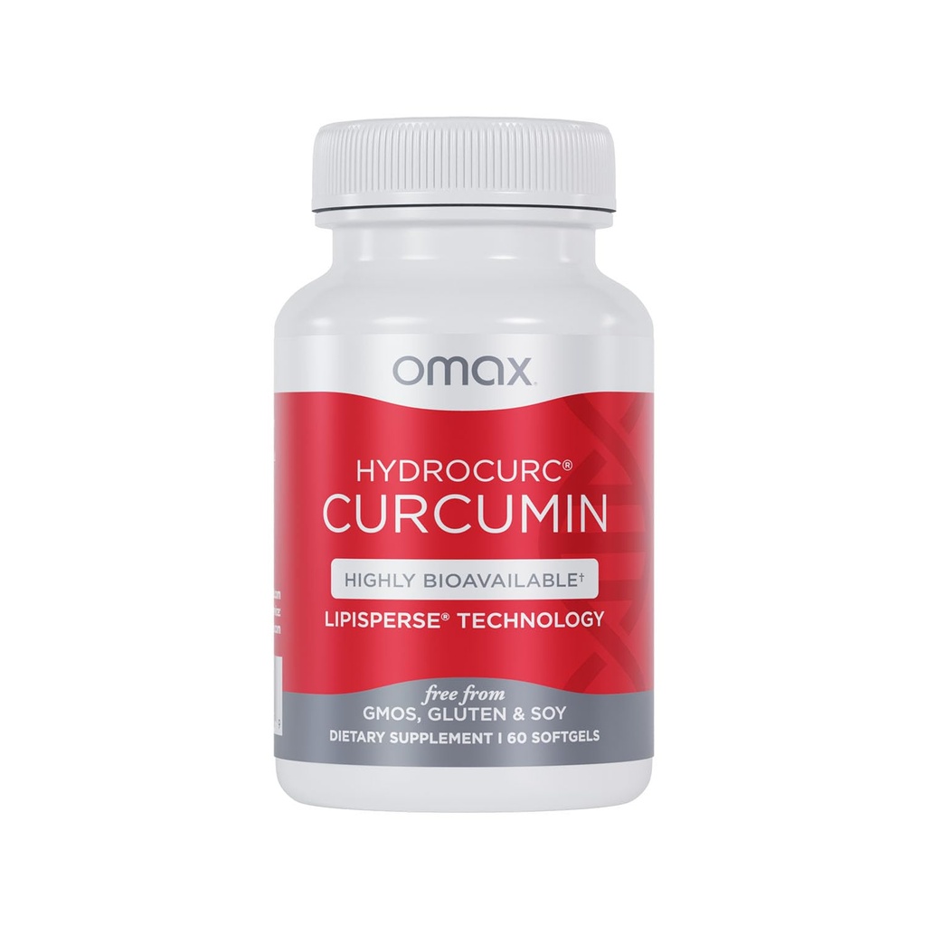 Omax3 HydroCurcのターメリック・クルクミンのSoftgels、非常にBioavailable、ナノ粒子の効力及び吸収(60のSoftgels)