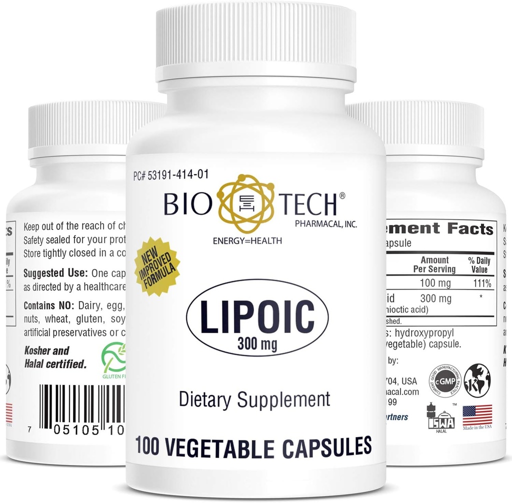 BioTech Pharmacal - Lipoic Acid (300mg) - 100 Count