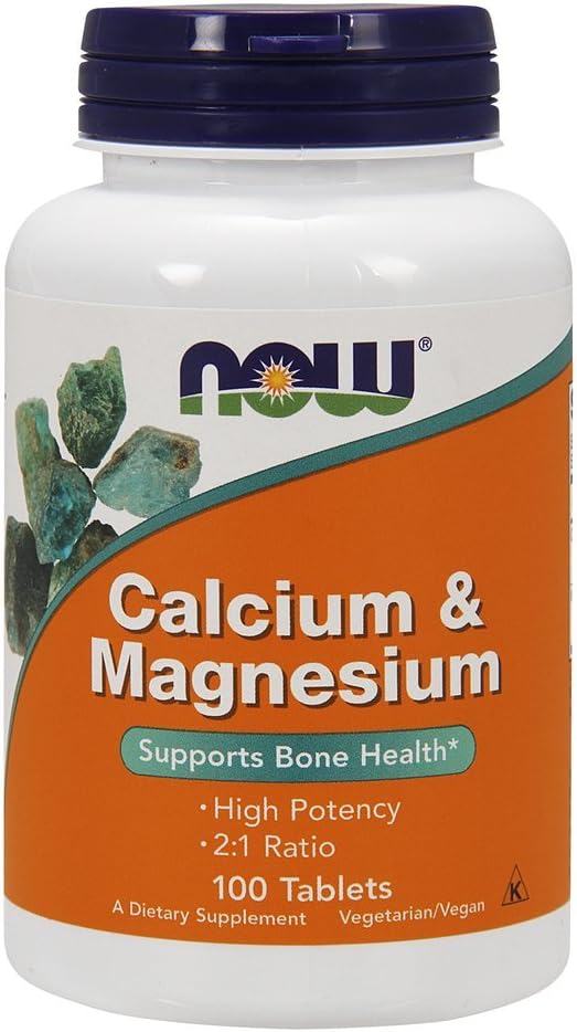 NOW 食糧 Cal Mag 500/250mg、100 CT