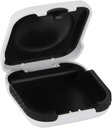Hearing Aid Case Hard Small Splashproof 2.16"*2.04"*0.39" Cushioned Interior for 2 Hearing Aids, ITE, RIC, CIC