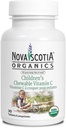 Nova Scotia Organics Children's Chewable Vitamin C(30 Chewableタブレット)、認定オーガニック、ビーガン、オーガニックアセロラベリー