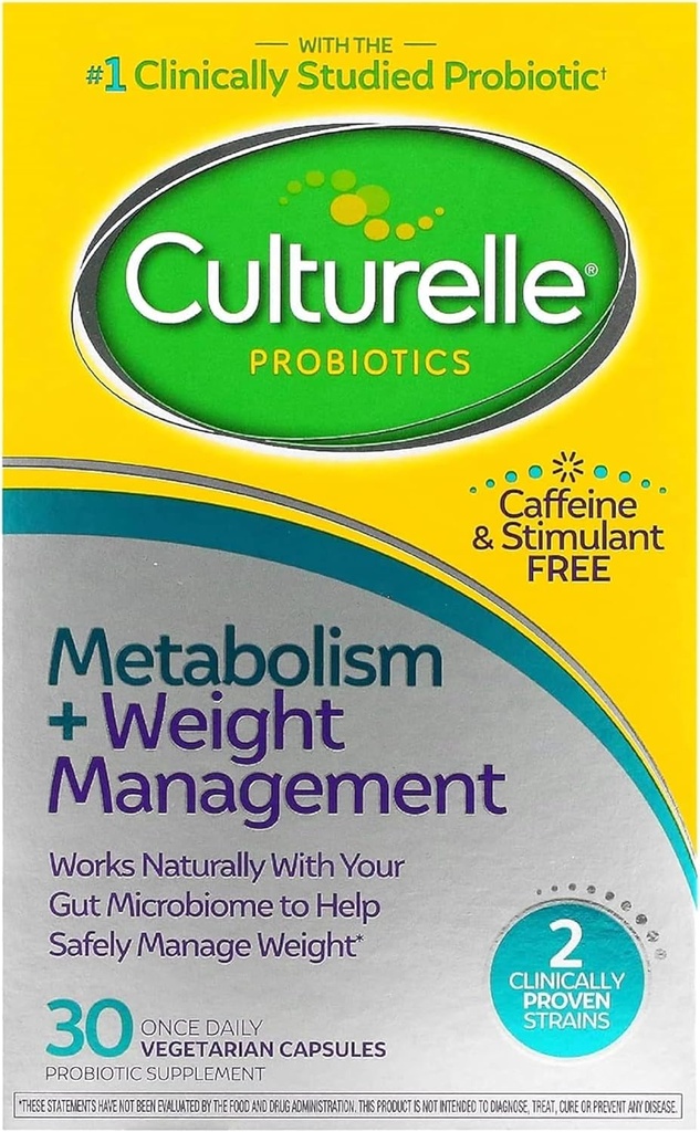 健康なMetaismbol及び重量管理(年齢18+)のためのCulturelle Probioticのカプセル- 30の計算-重量を管理し、脂肪、炭水化物及び蛋白質のMetabolismを促進して下さい-カフェインなし