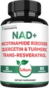 Satoomi NAD Supplement for Women - NAD Nicotinamide Riboside Resveratrol 900mg, Quercetin, Turmeric, Astragalus, Ginseng, Vitamin D3, Vitamin C - 60 Count