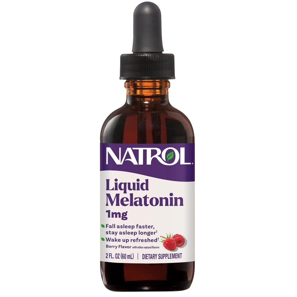 Natrolの液体のメラトニン1のmgの睡眠の留め具に大人のメラトニンの補足および滞在はより長く眠り、改善される、2つのFLのOZの果実風味を付けられた液体、15のサービングを眠ります