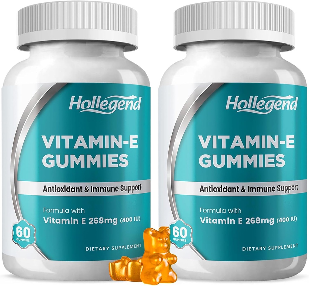 ビタミンEグミー268mg 400 IU、大人のための自然なビタミンEのChewableの補足、女性及び人、皮及び免疫の健康、酸化防止剤、オレンジ味、120の計算