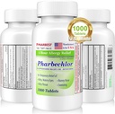 Ulai 4 時間 アレルギー救済 1000 Ct [米国製] | かゆみ、水目、鼻水、鼻水救済 | Chlorpheniramine 髄液 4 mg | 抗ヒスタミンアレルギー薬薬剤 1本