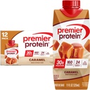Premier Protein Shake, Caramel, 30g Protein, 11 fl oz, Pack of 12 (Packaging May Vary)