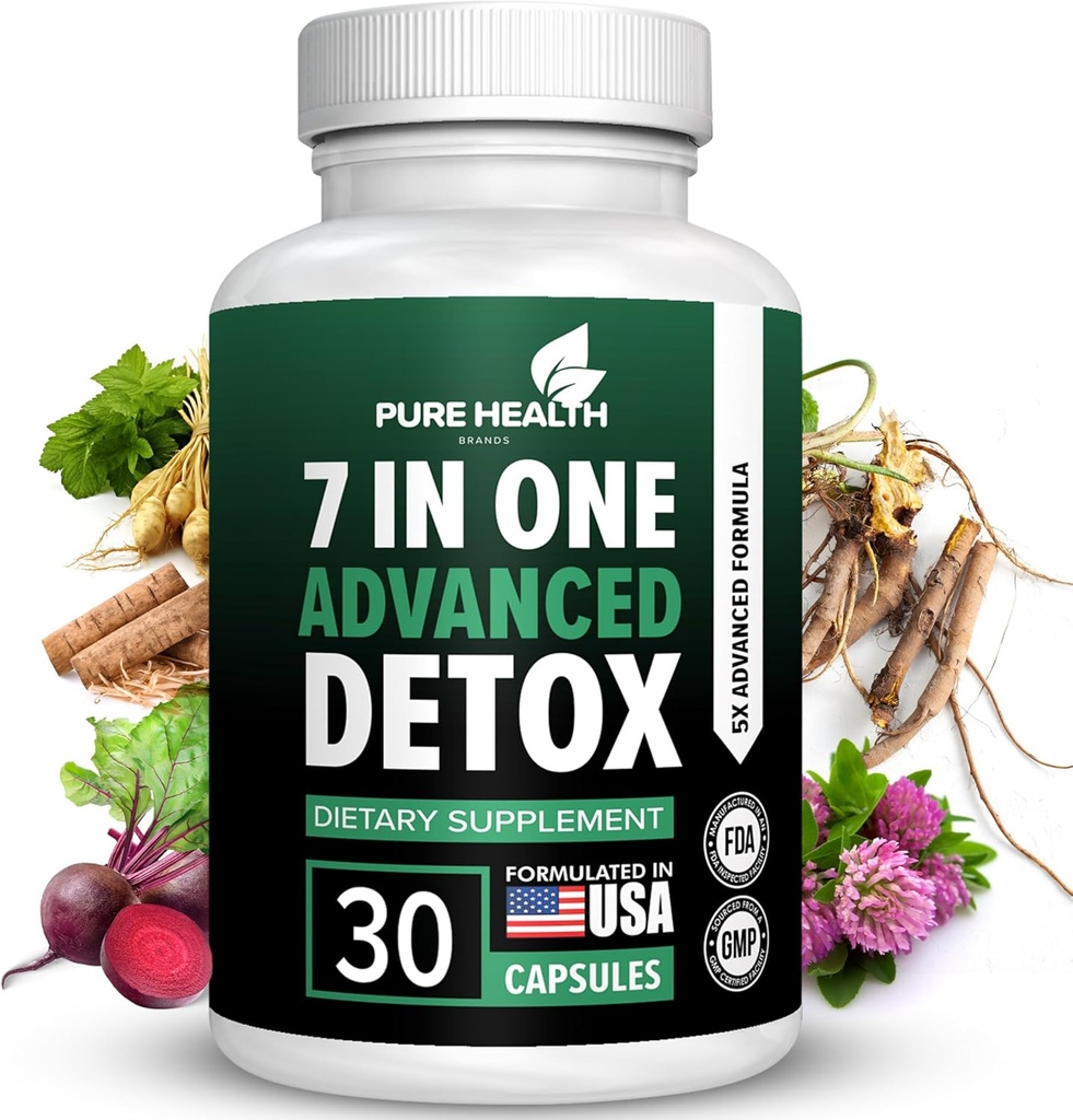 余分な強さのファースト・イン1の高度の方式-完全なボディ クレンジング-Detox及び肝臓のクレンジング-Detox及び肝臓の修理、すべての自然な毒素の除去剤、レバーのための健康な清潔になるサポート(30カプセル)