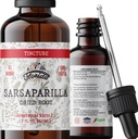 Sarsaparilla Tincture、有機サルサパリヤエキス(Smilax Medica)ドライルート、コールドプレスオーガニック野菜グリセリン2オンス、670mg