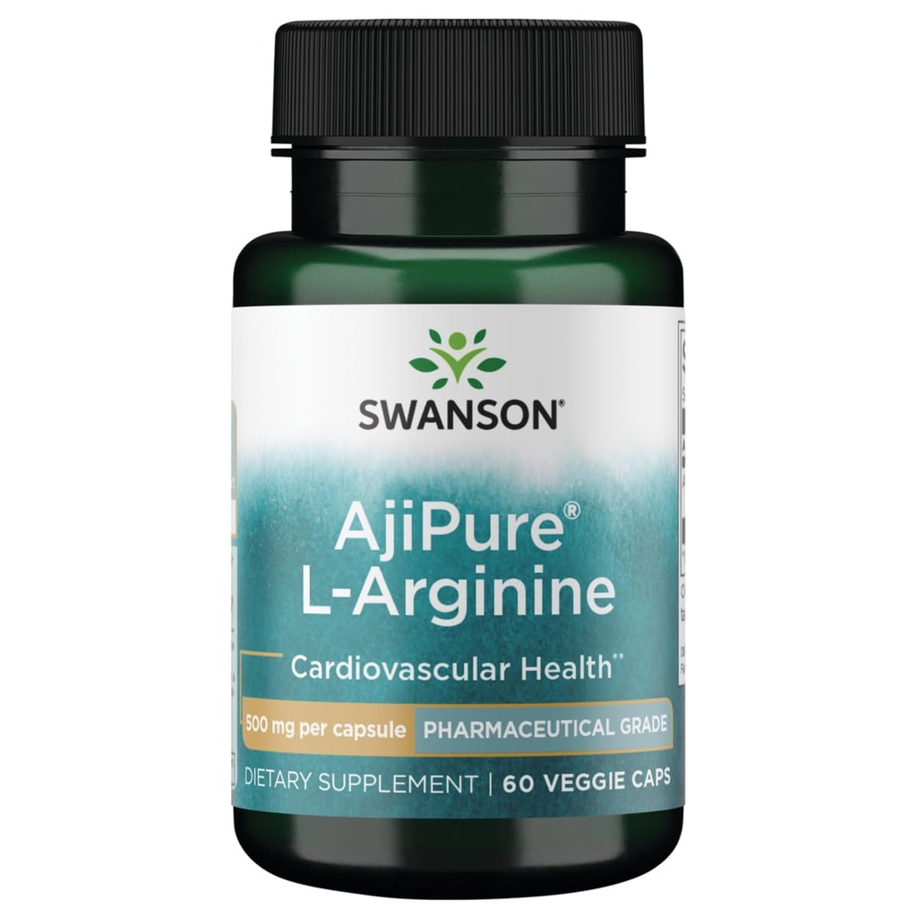 Swansonのアミノ酸のAjipure L-Arginineの薬剤の等級500のミリグラム60のベジのカプセル