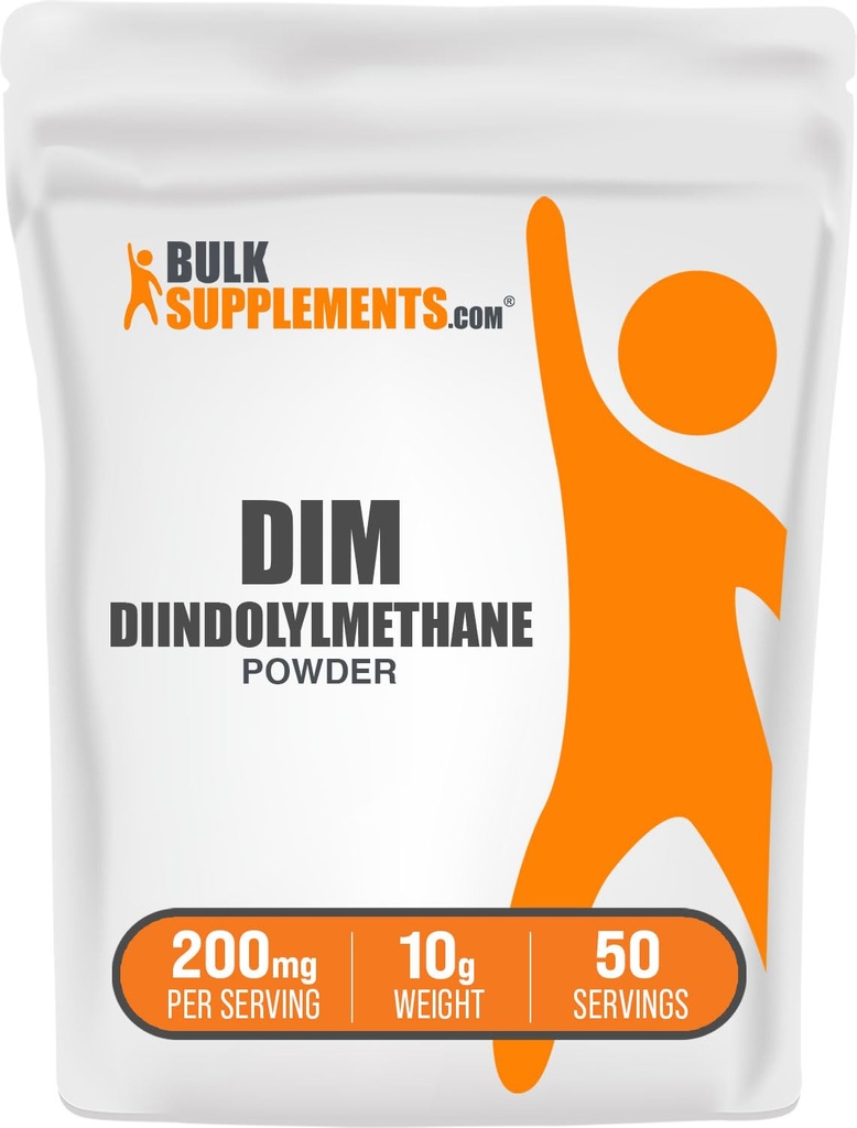 BulkSupplements.com DIMパウダー - Diindolylmethaneパウダー、男性と女性のためのDIMサプリメント - Unflavored&グルテンフリー、サービングあたり200mg、10g(0.35オンス)(パッケージ1)