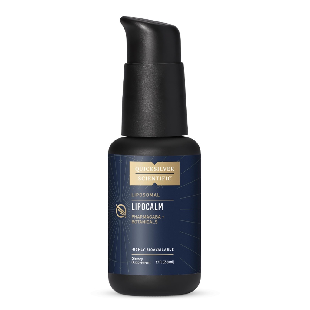 Quicksilverの科学的なLipoCalm - リラックスサポートのためのハーブとLiposomal GABA - Chamomile、パッションフラワーハーブ&スカルムサポートの平和のためのスカルプサプリメント(1.7oz / 50ml)