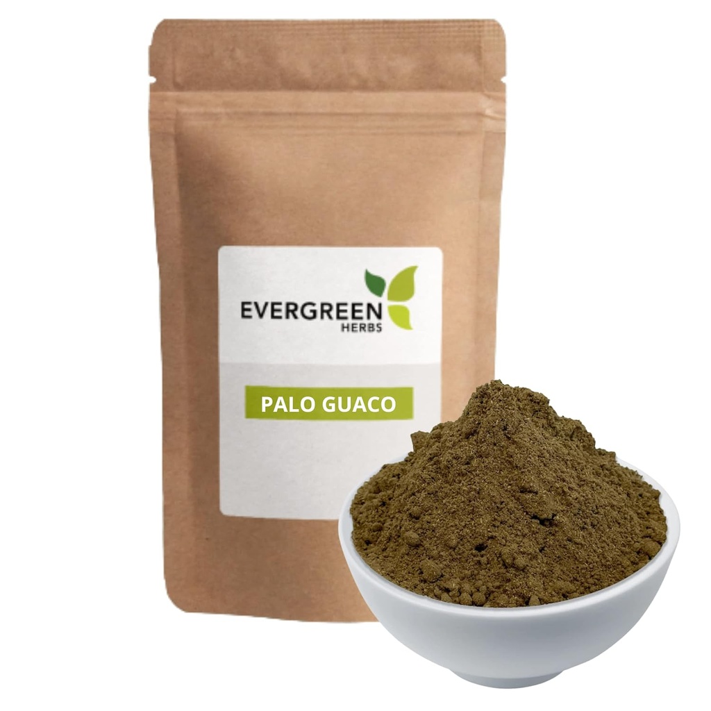 Evergreen Herbs Palo Guaco (Powder 8 oz) - Resealable Stand Up Pouch to Ensure Freshness!