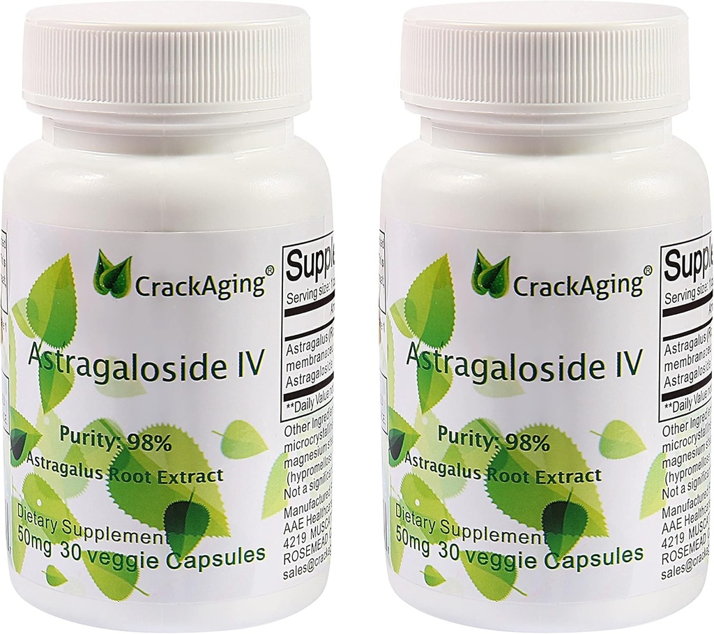 割れる極度の吸収のAstragaloside IV 98% 50mg -反老化の補足