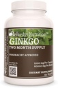 Remedy's Nutrition Ginkgo Biloba | 1,000 mg, 60 ビーガンカプセルハーブサプリメント | 2ヶ月の供給