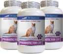 猫は悪い呼吸のためのミント - CAT PROBIOTICS - 免疫サポート - サボリービーフフレーバー - ナチュラルフォーミュラ - 猫のプロバイオティクス毎日 - 3ボトル(180トリート)