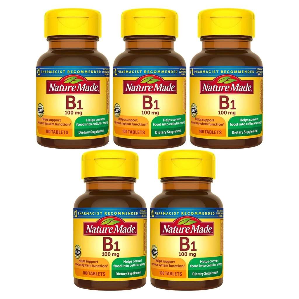 ネイチャーメイド B1 100 Mg 100 カウント (5 パック)