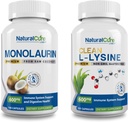 自然なキュア・ラボの束:優れたMonolaurin 600mg +きれいなLysine 600mg