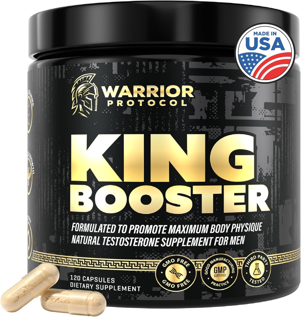 男性のためのテストステロン サポート - 男性の強化の補足及び死亡率の丸薬 | 男性 w/Turkesterone のためのテストステロンの補足、Tongkat のアリ及び Fadogia Agrestis | ブースト 筋肉成長、スタミナ及び回復