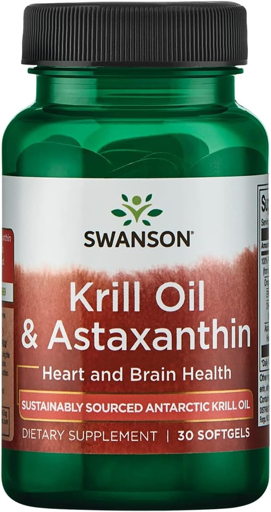Swanson EFA Krill オイル&ASTAXANTHIN 30 SGELS