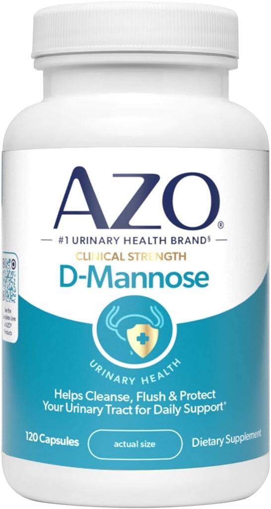 AZO DのMannoseの尿路の健康、クレンジング、フラッシュ及び保護の尿路、No.1の薬剤師の推薦されたブランド、臨床強さ、非GMO、120の計算