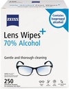 ZEISSは70%のアルコール、250の計算とレンズのクリーニングのワイプを事前保湿しました