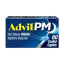 Advil PM 200 の mg の上塗を施してある小冊子 80 ea (パッキング 3)
