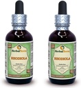 Rhodiola (Rhodiola rosea) グリセライト, 有機乾燥Rootsアルコールフリー液体抽出物 (ブランド名: HerbalTerra, 間違いなく米国で製造) 2x2 fl.oz (2x60 ml)