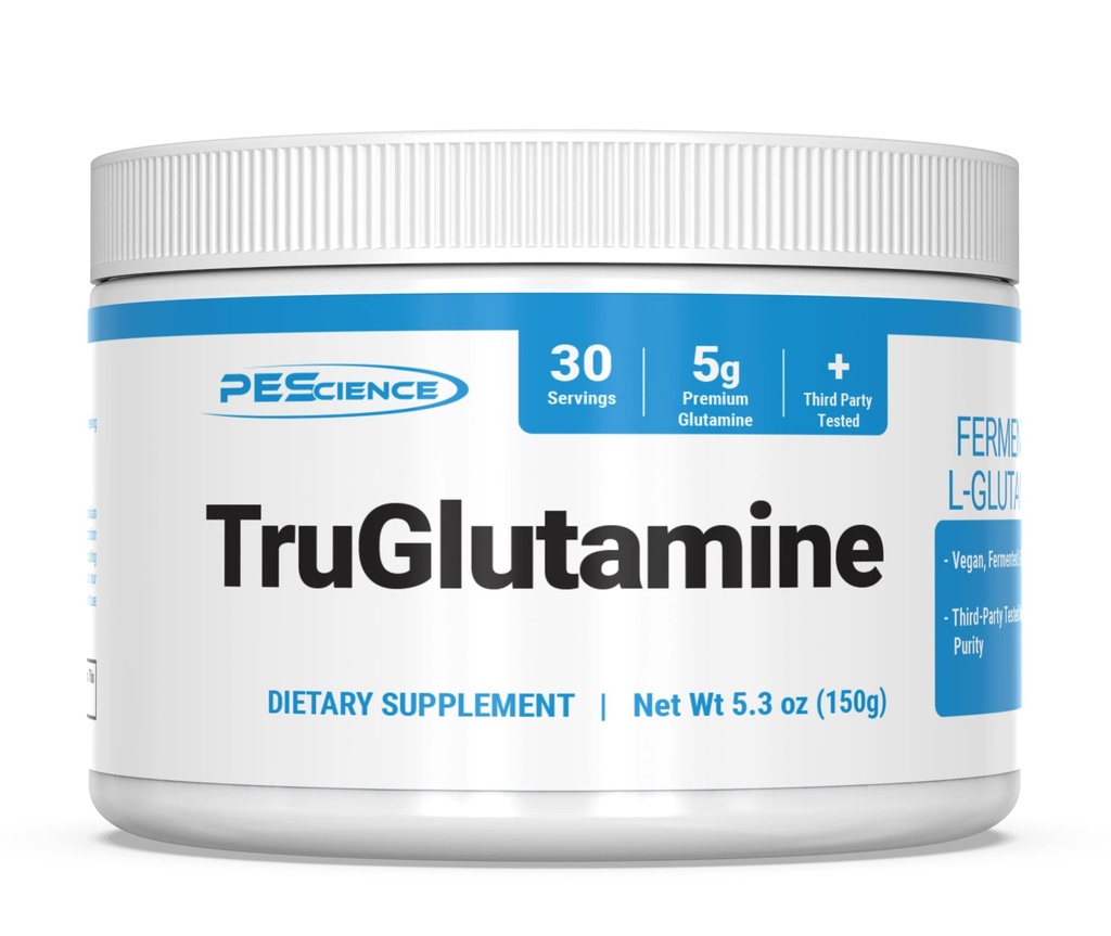 PEScience TruGlutamine, 発酵L-グルタミンパウダー, 不燃, 30 サービング, 腸の健康サポート