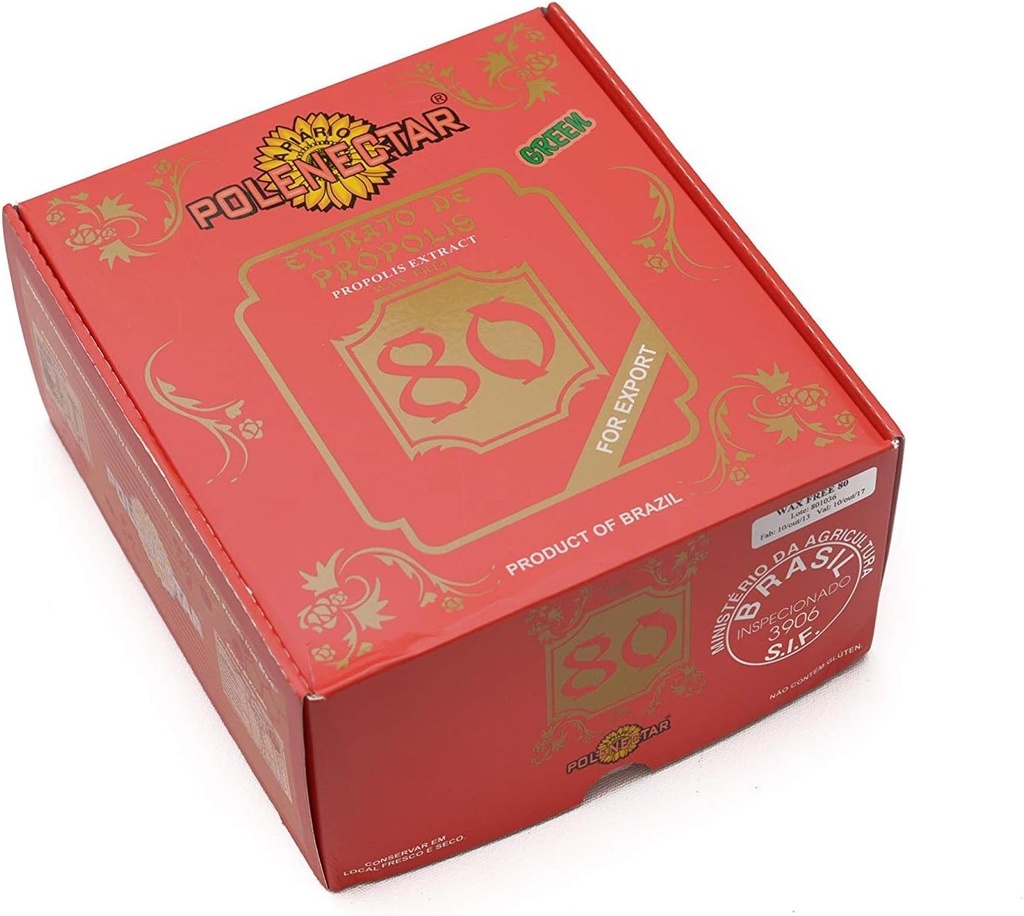 ブラジルグリーンビープロポリスエキスワックスフリー80(30ml) - 24ボトル
