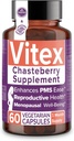 Intimate Rose Vitex Chasteberry Supplement for Women, 1000 mg - Chaste Tree Berry for Hormone Balance, Fertility & PMS Support, Regulate Cycles - 60 Capsules