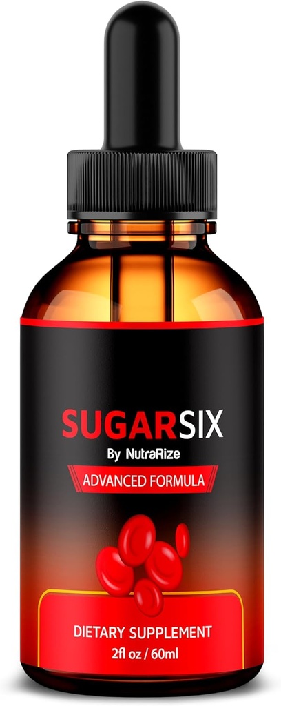 NutraRize SugarSix Drops, 公式砂糖6液式, 安定した健康なレベルのためのすべての自然なサポート, プレミアムドロッパーは、良好な循環を維持します, 砂糖6レビュー (30 サービング)