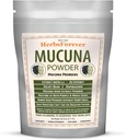 Herbsforever Mucuna Pruriensシードパウダー2X効力エキス(2:1) | パープル&イエローシードブレンド、ベルベットビーンズ、非GMO、ビーガン、230g | エネルギー、バイタリティ、および全体的なウェルネスをサポート