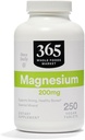 全食品市場、マグネシウム200mg、ビーガン、250錠による365