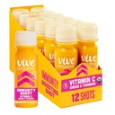 Vive Organic Vitamin C + Immune Support Shot, Cold-Pressed Turmeric, Ginger & Acerola Cherry, Gluten Free, ビーガン, 免疫ブーストビタミンC, 2 Fl Oz (パック 12)